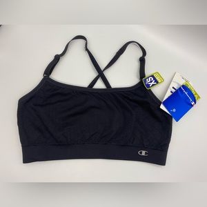 NWT Women’s Champion The Cami Sports Bra Black XS